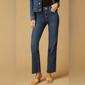 DL1961 Patti Straight High Rise Vintage Ankle Jeans‎ in Dark Blue Size 28